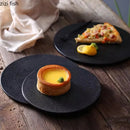 Axyaa Matte Ceramic Steak Sushi Dessert Plate Set