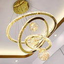 Luxury Crystal Chandelier Pendant Light - Axyaa Led Ceiling Lighting