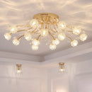 Axyaa Crystal Ceiling Light for Modern Light Luxury Dining Room, Living Room, and Exhibition Hall