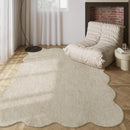 Axyaa Soft Plush Solid Color Rug for Modern Minimalism Living Room