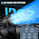 Axyaa RGBW LED Par Lights for Disco Party Bar Club Wedding