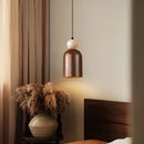 Axyaa Wabi Sabi LED Pendant Lamp Wood Yellow Travertine Adjustable Lights
