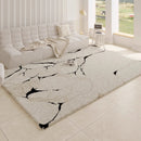 Axyaa Plush Fluffy Modern Bedroom Rug Large Living Room Decor Soft Washable Carpet
