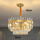 Axyaa Luxury Crystal Chandelier Pendant Light for Living Room and Bedroom