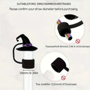 Axyaa Halloween Silicone Straw Toppers 5PCS Set for 10mm Straws