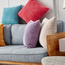 Axyaa Striped Corduroy Cushion Cover 30x50cm for Sofa, Living Room, Car
