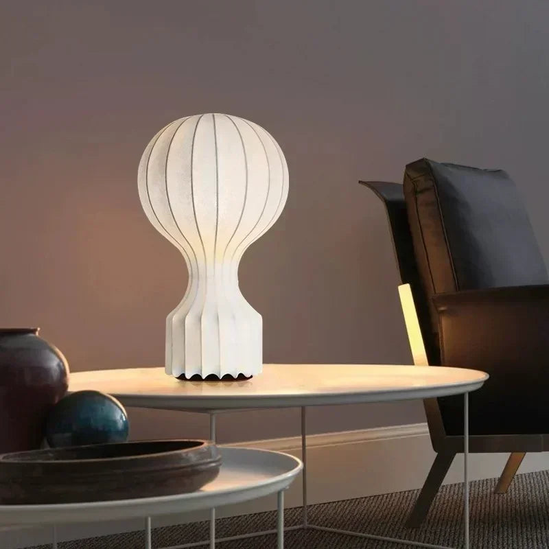 Axyaa Wabi Sabi Art Deco Fabric Floor Lamp