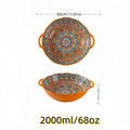 Axyaa Bohemian Amphora Soup Bowl Ceramic Noodle Ramen Large Tableware Bowl