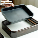 Axyaa Ebony Wood Tea Tray - Kung Fu Tea Set Accessory