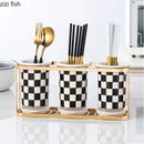 Axya Checkerboard Chopsticks Tube Storage Rack
