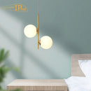 Axyaa Copper Restaurant Pendant Light with LED Acrylic Ball G9 Lights
