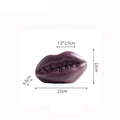 Axyaa Purple Lips Ceramic Vase Abstract Human Face Features Decoration