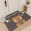 Axyaa Zero Formaldehyde Entry Door Mat - Crystal Velvet Suction Household Carpet