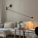 Adjustable Swing Arm Wall Lamp for Living Room and Bedroom by Axyaa
