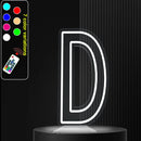 Axyaa Neon Letter Light Sign A-Z Alphabet with Color-Changing Illuminated Lights