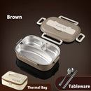 Axyaa Stainless Steel Insulated Bento Lunch Box Set with Bag - Office, School, Commercial