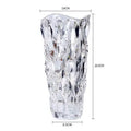 Axyaa Crystal Glass Hydroponic Vase for Art Flower Arrangement and Decor