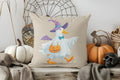 Axyaa Cute Ghosts Pillow Cover: Halloween-themed Cushion Cover for Sofa Bedroom Car