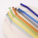 Axyaa Glass Straw Set with Brush - Bar Accessories & Reusable Straws
