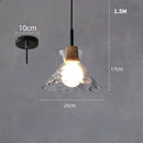 Clear Glass Pendant Light | Axyaa Glass Pendant Lamp for Indoor Decor
