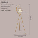 Axyaa Modern French Wrought Iron Floor Lamp for Livingroom Bedroom, LED Table Light