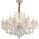 Axyaa French Lustre Crystal Chandelier Living Room Decor Glass Pendant Lights