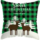 Cute Santa Claus Snowman Print Pillowcase for Axyaa Christmas Party Decor