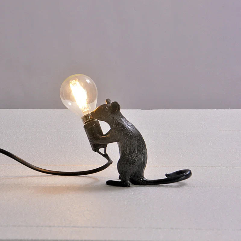 Axyaa Nordic Mouse Lamp LED Night Light for Home Room Decor