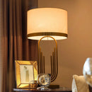 Axyaa Brass Polishing Metal Table Lamp | Antique Gold Finish | Luxury Home & Office Lighting