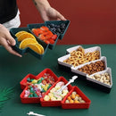 Axyaa Christmas Tree-Shaped Plastic Tray for Candy and Snacks