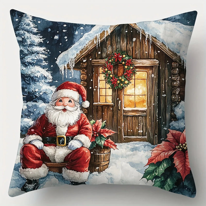 Christmas Snow View Pillowcase - Axyaa Branded Cozy Home Decor