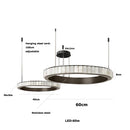 Axyaa Marble Black Gold Chrome Chandelier Pendant Light for Living Room