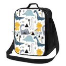 Axyaa Dino Insulated Lunch Bag - Portable Thermal Bento Tote for Kids, Boys, Girls
