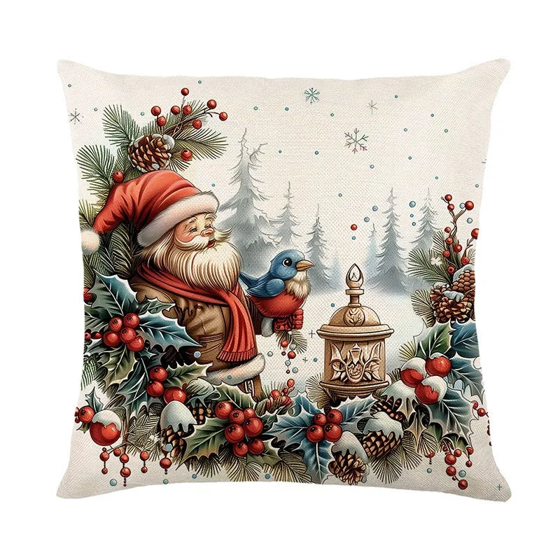 Axyaa Christmas Pillow Cover Set - Festive Home Decor & Gift