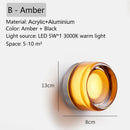 Axyaa Nordic LED Round Wall Sconce for Bedroom Decoration