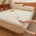 Axyaa Class A Raw Cotton Soybean Mattress - Embroidered & Dye-Free, Thickened & Machine Washable