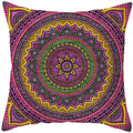 Axyaa Mandala Print Square Pillowcase - Home Decor Cushion Cover