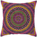Axyaa Mandala Print Square Pillowcase for Home Decor and Sofa Cushions