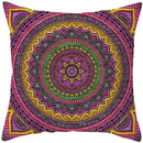 Axyaa Mandala Print Square Pillowcase for Home Decor and Sofa Cushions