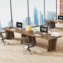 Axyaa Executive Desk: 70.87-Inch Industrial Home Office Writing Table Business Workstation