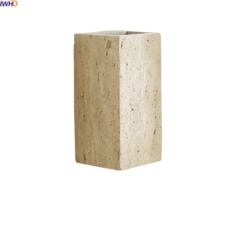 Axyaa LED Travertine Stone Wall Lamp for Indoor Living Room Decoration