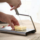 Axyaa Stainless Steel Cheese Slicer with Scale and Divider