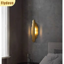 Axyaa Copper Wall Lamp: High-End American LED Lighting for Living Room Décor