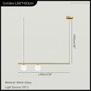 Axyaa Minimalist Linear Chandelier Pendant Light for Living and Dining Room Decor
