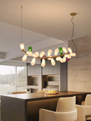 Axyaa Glass Teardrop Chandelier Modern Artistic Designer Pendant Light