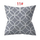Axyaa 18" Sliver Grey Geometry Striped Pillowcase Home Decor Pillow Cover