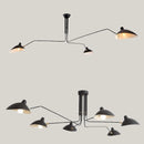 Nordic Industrial Spider Light LED Iron Ceiling Lamp for Home Decor by Axyaa