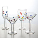 Axyaa Polka Kaleidoscope Handmade Glass Drinkware Collection