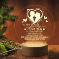 Axyaa 3D Night Light Wooden Base Acrylic LED Lamp, Personalized Gift