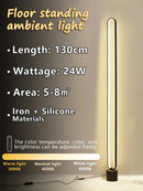 Axyaa LED Floor Lamp - Remote & Voice Control, Modern Design for Living Room